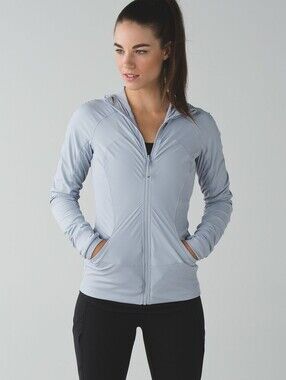 Lululemon In Flux Jacket In Silver Fox Size 4